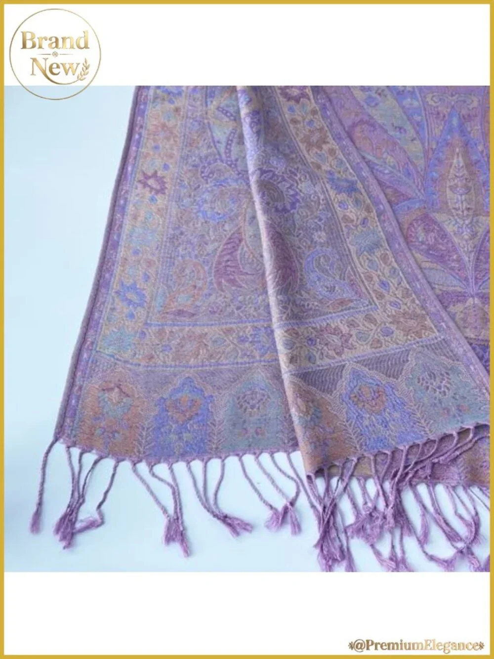 Paisley Pashmina Shawl Wrap Reversible Rayon Scarf Festival